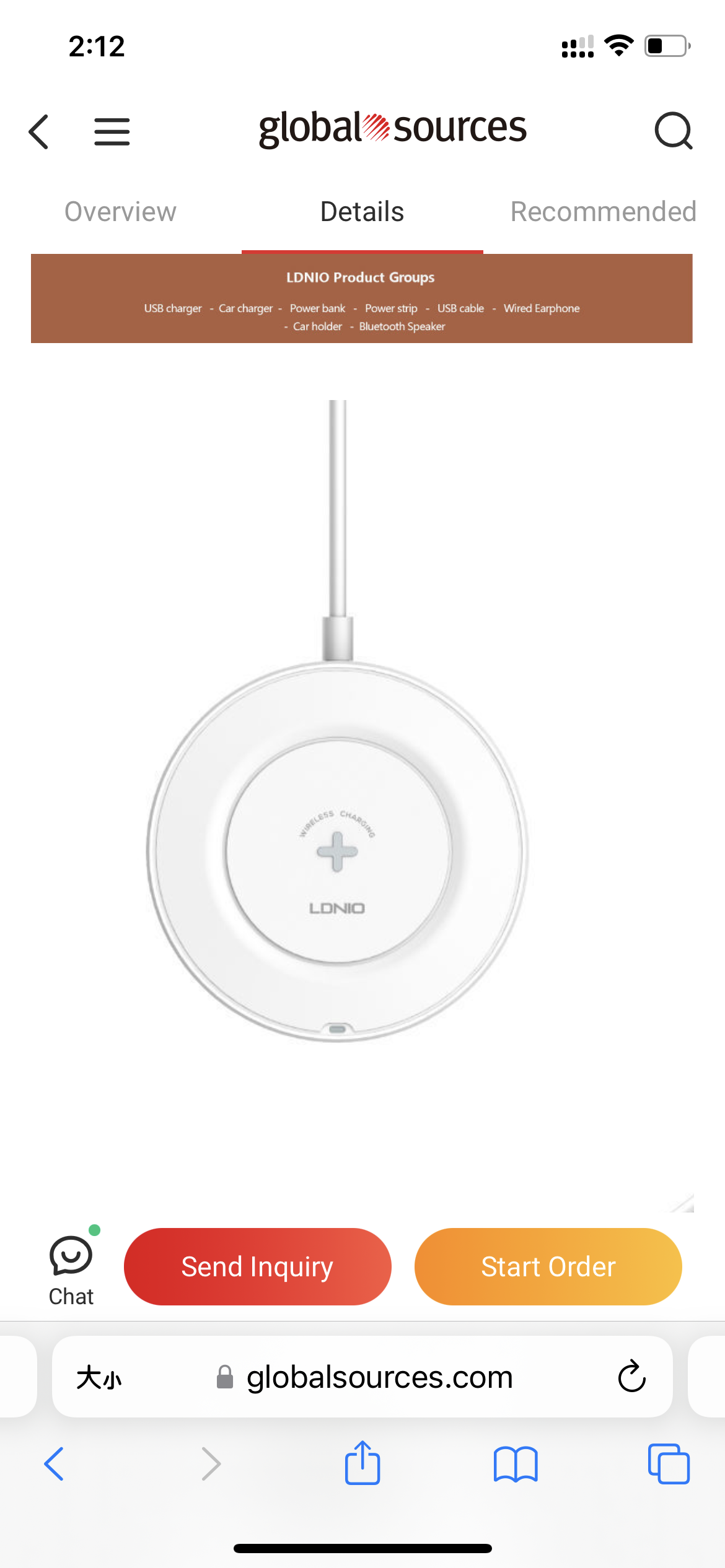 i1191 Desktop Wireless Charger 32W