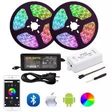 Smart Wifi Multi Color Smart LED Strip with controller and power adapter, 5M set