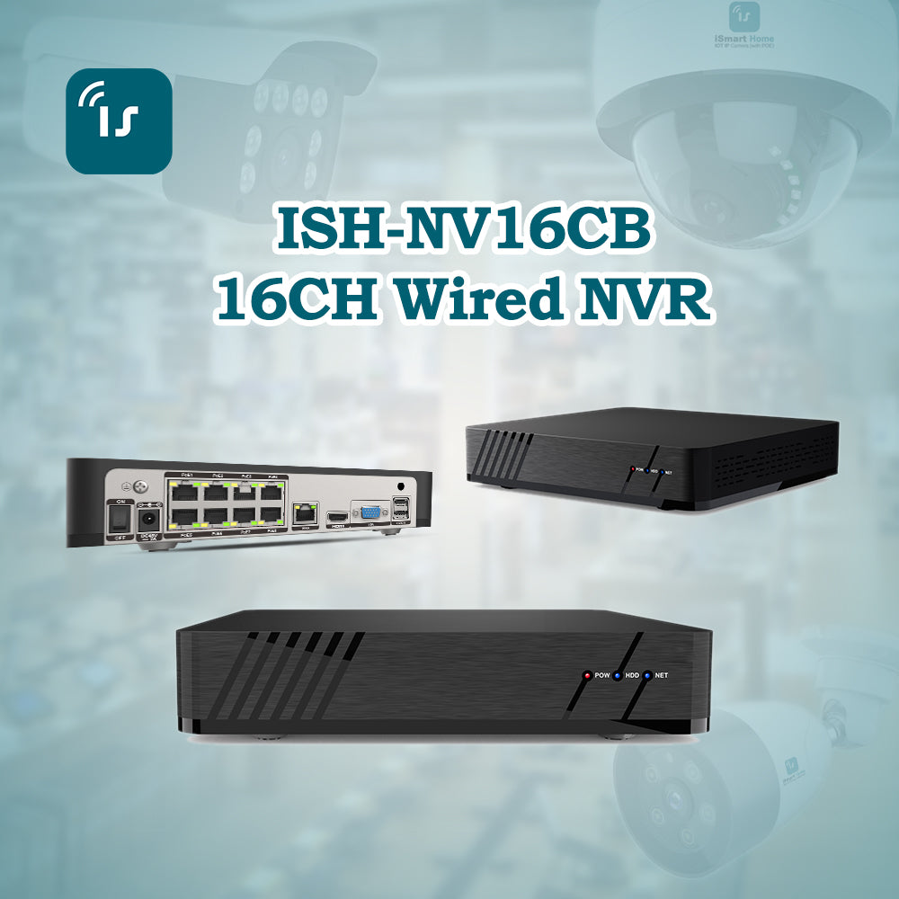 ISH-NV8POE iSmart Home Network Video Recorder 8CH POE