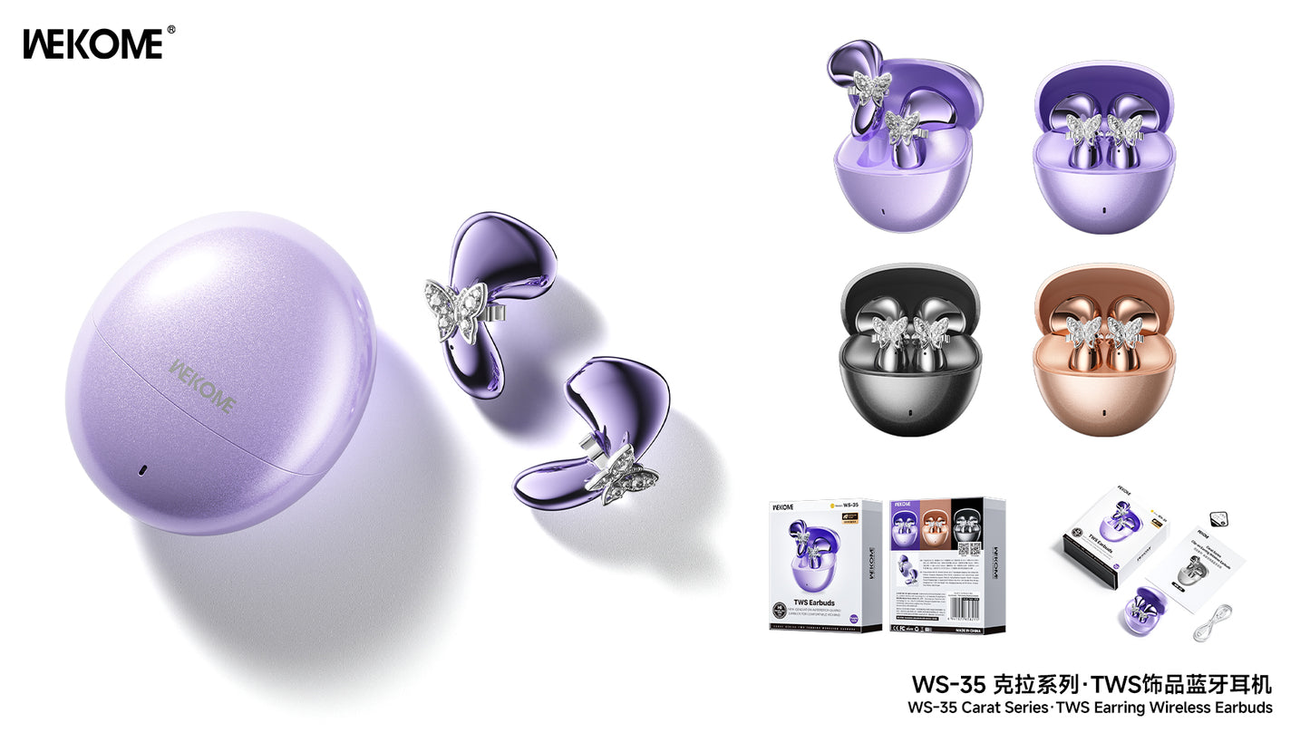 WS-35 TWS Earring Wireless Earbuds