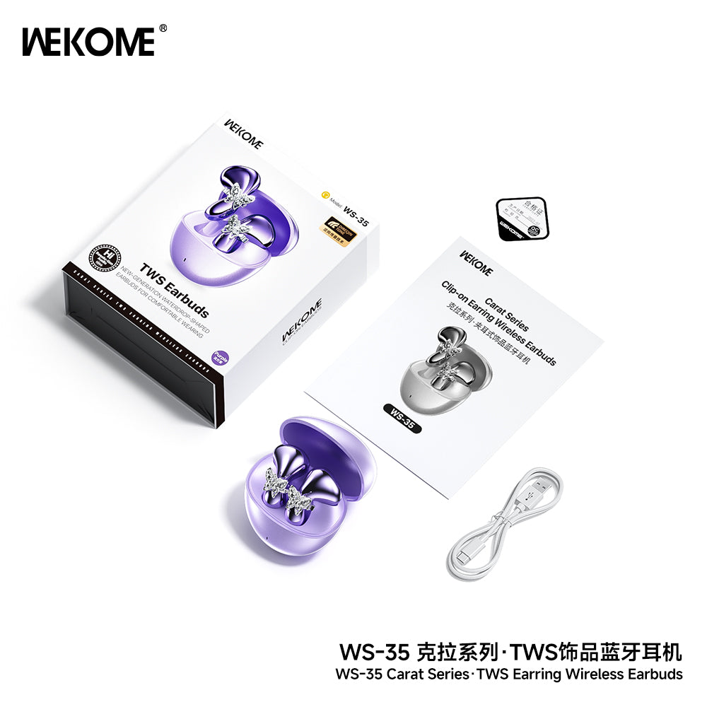 WS-35 TWS Earring Wireless Earbuds