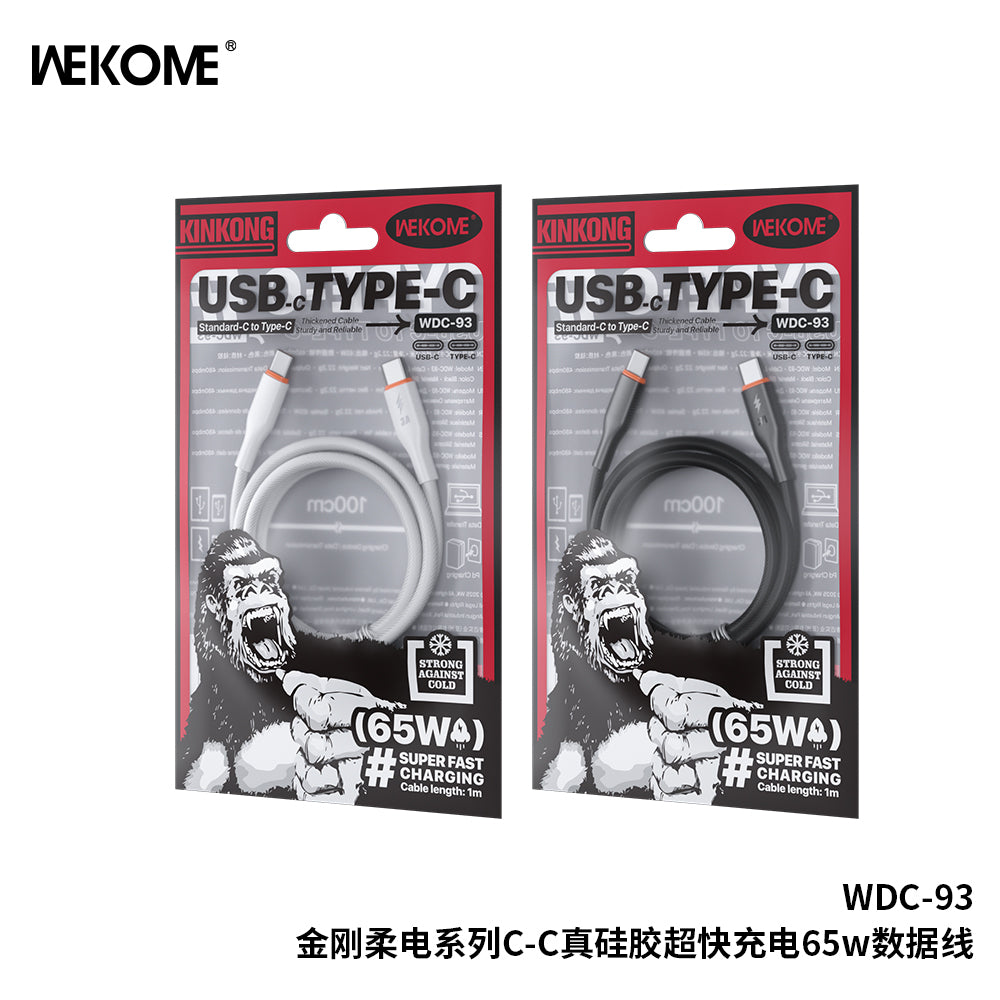 WDC-92 PD27W True Silicone Charging Data Cable C-L