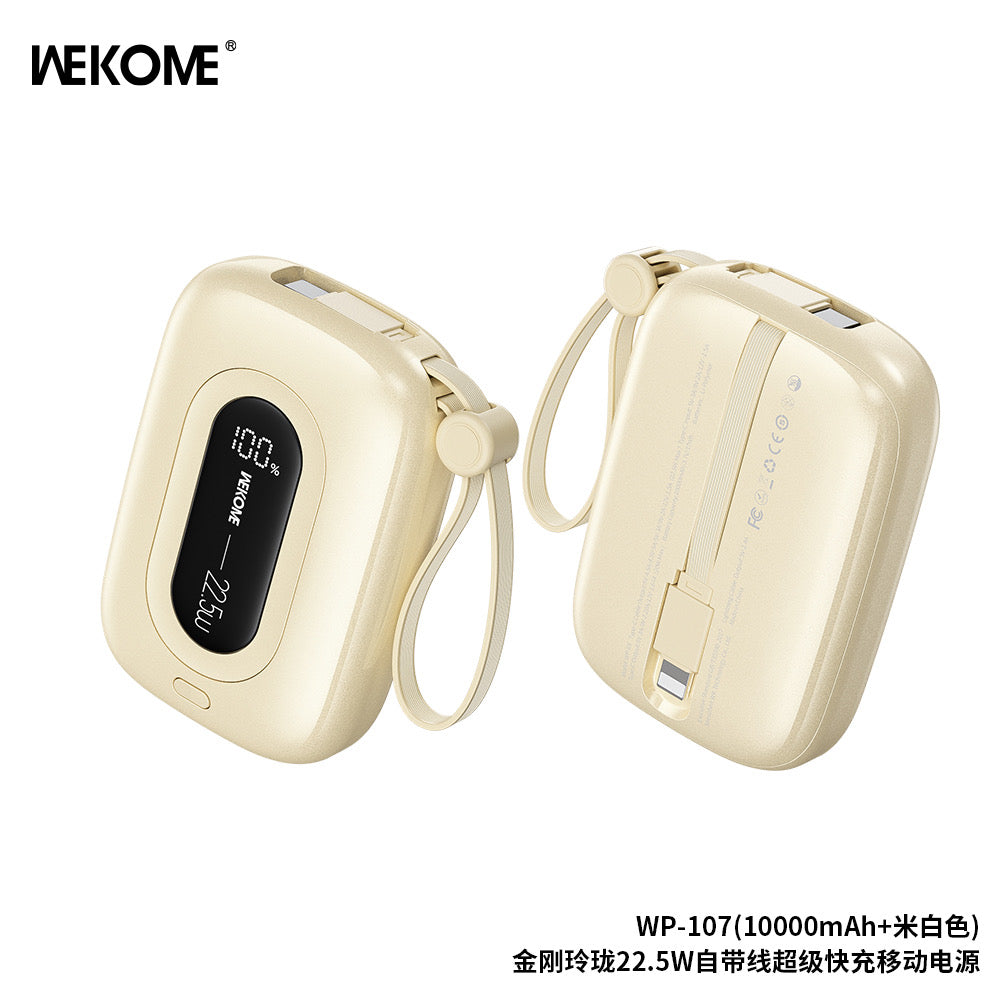 WP-107 Linon 22.5W Cabled Fast Charging Power Bank