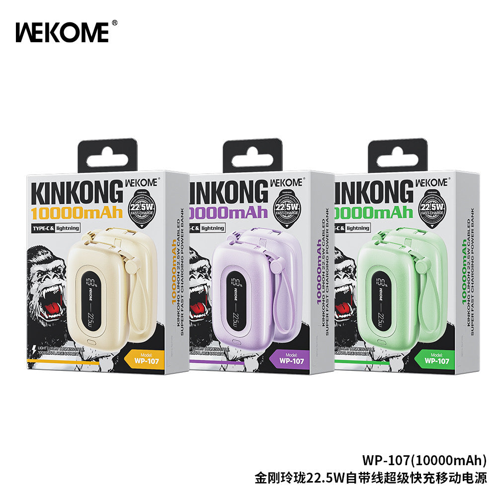 WP-107 Linon 22.5W Cabled Fast Charging Power Bank