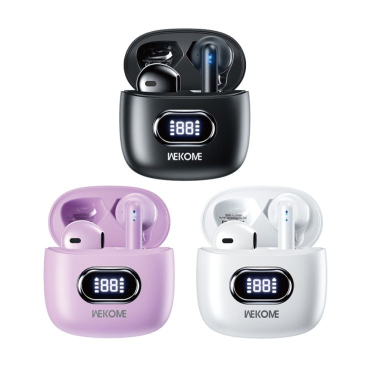 WS-01 Small Cloud Digital Display Wireless Bluetooth Earphone