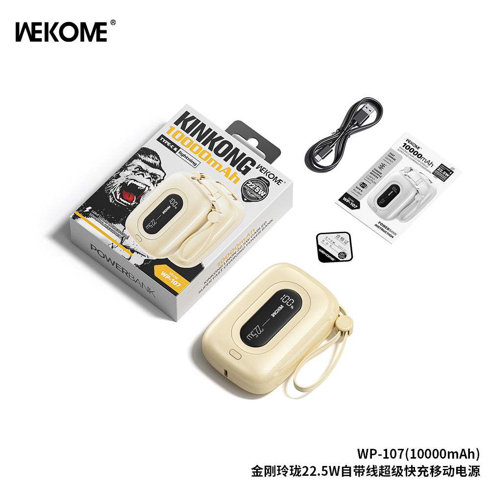WP-107 Linon 22.5W Cabled Fast Charging Power Bank