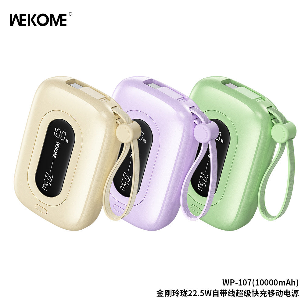 WP-107 Linon 22.5W Cabled Fast Charging Power Bank