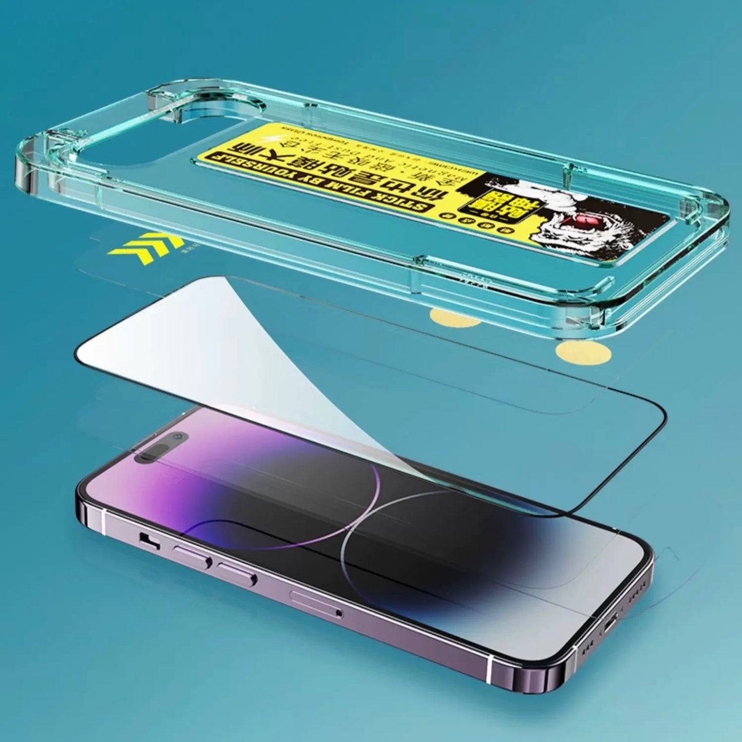 WTP-057 Privacy Tempered Glass Screen with Magnetic Sicking Case