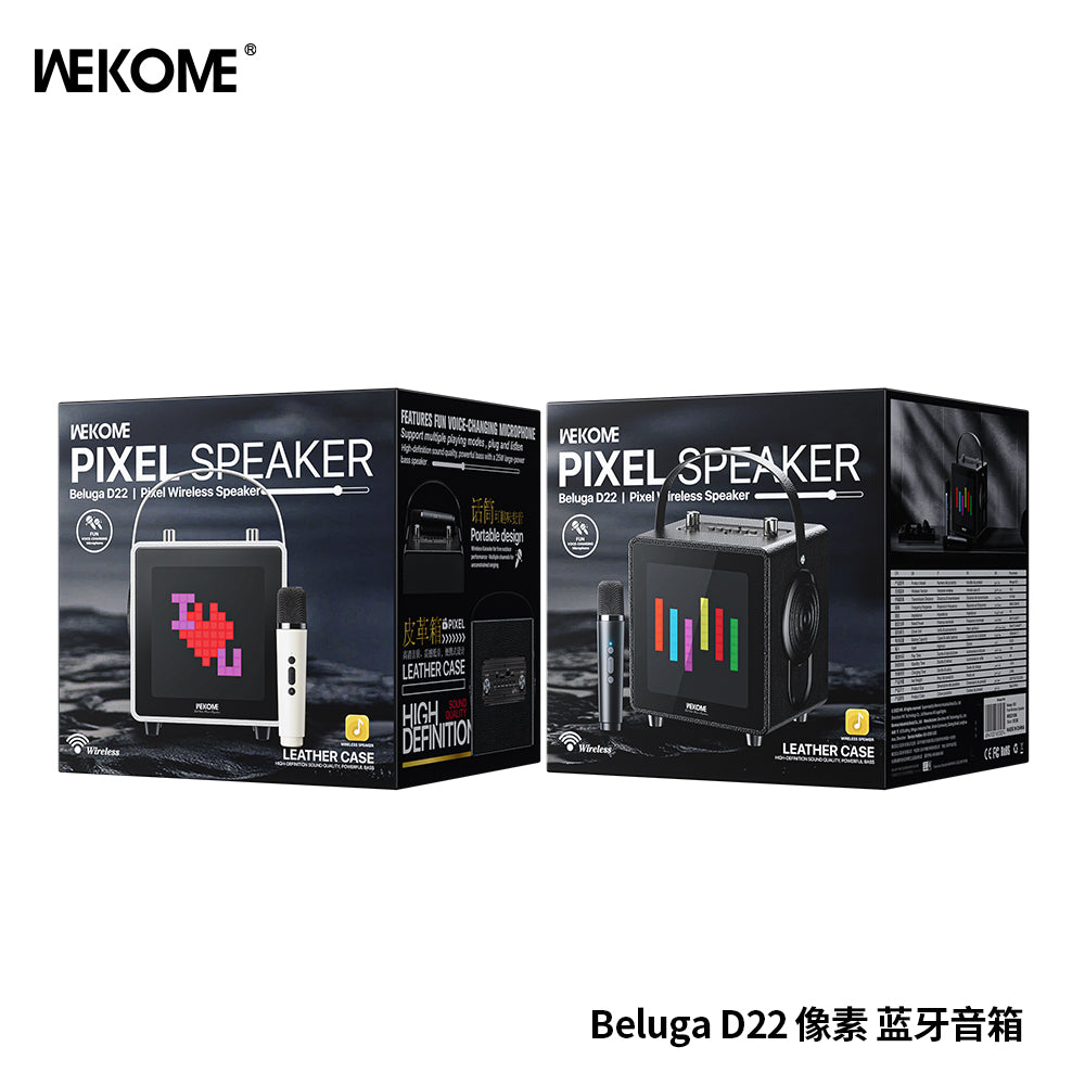 D22 PIXEL SPEAKER Beluga 1 Pelt Ireless Speaker