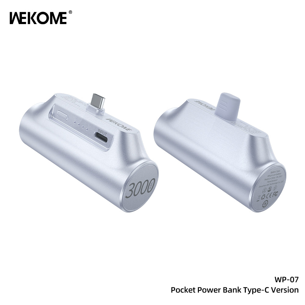 WP-07 Pocket Power Bank Lightning/Type-C Version (3000mAh)