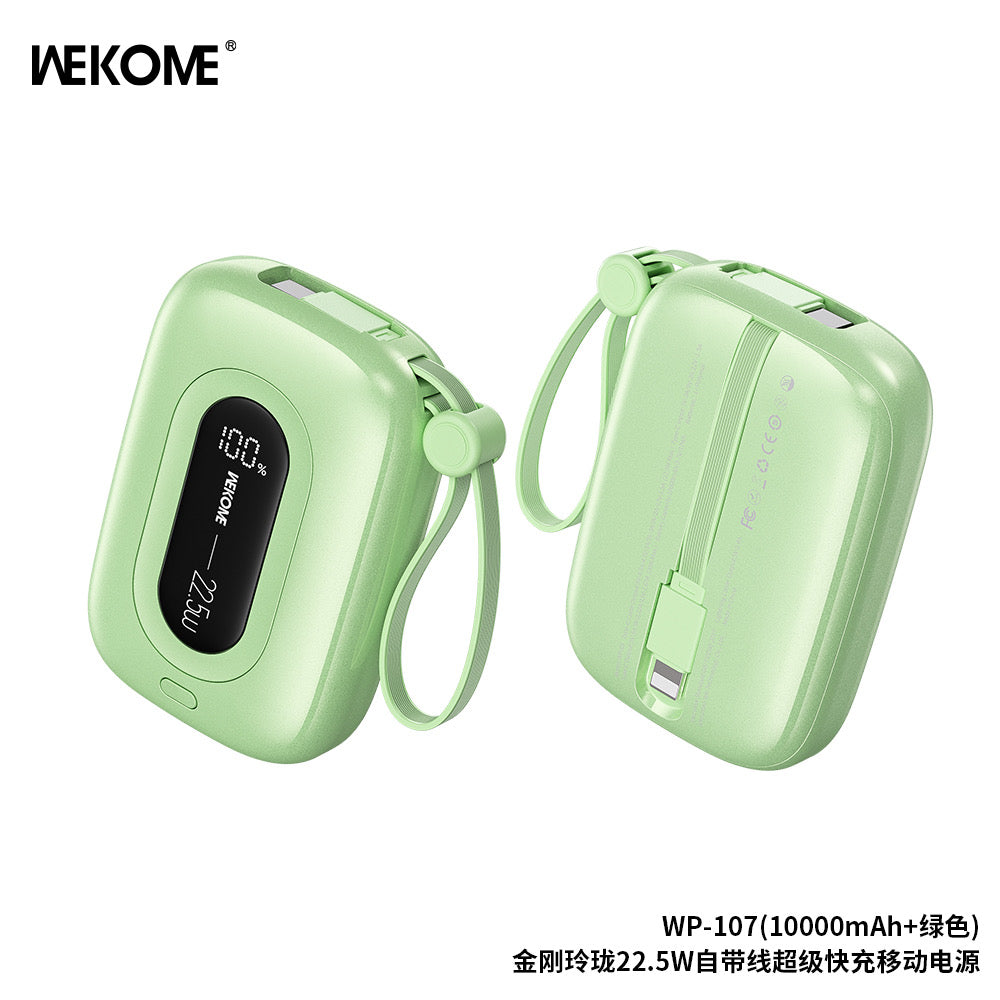 WP-107 Linon 22.5W Cabled Fast Charging Power Bank