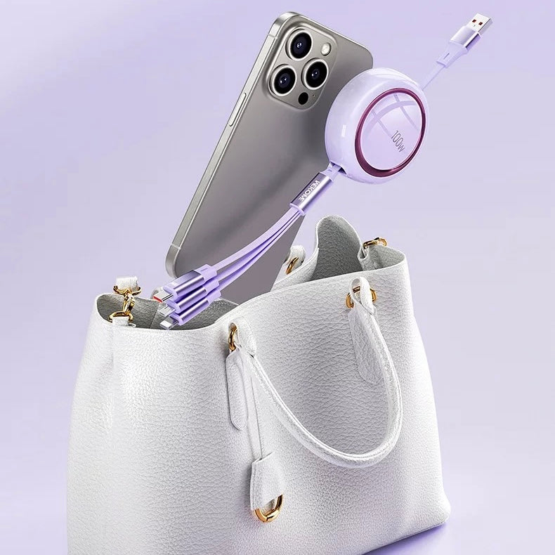 WDC-18 STARSER ES 100w High-power Retractable Data Cable - ISMART9.COM