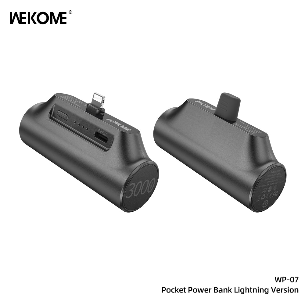 WP-07 Pocket Power Bank Lightning/Type-C Version (3000mAh)
