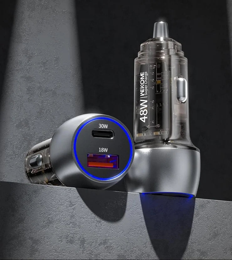 WP-C53 Kinkong Series Earl 48W  Transparent A+C Car Charger