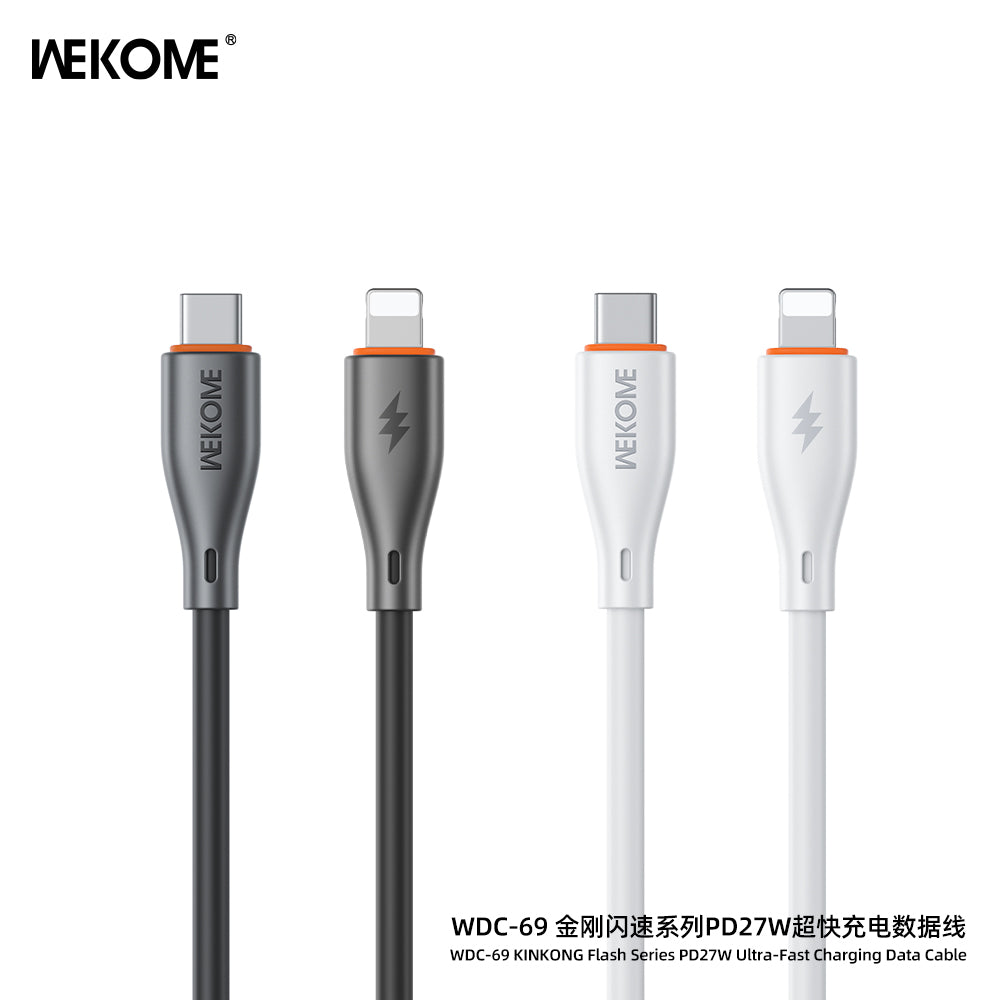 WDC-92 PD27W True Silicone Charging Data Cable C-L