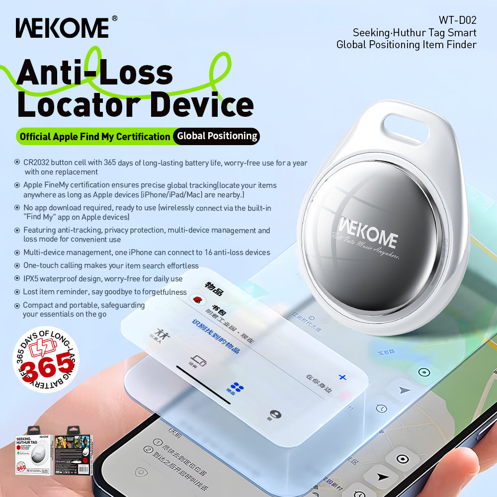 WT-D02 Smart Global Positioning Item Finder
