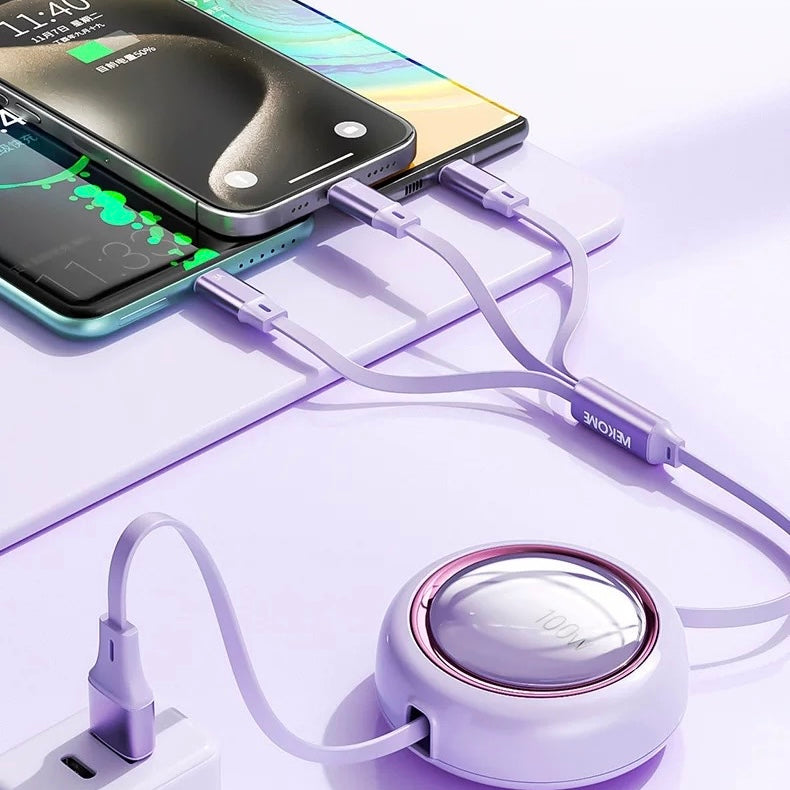 WDC-18 STARSER ES 100w High-power Retractable Data Cable - ISMART9.COM