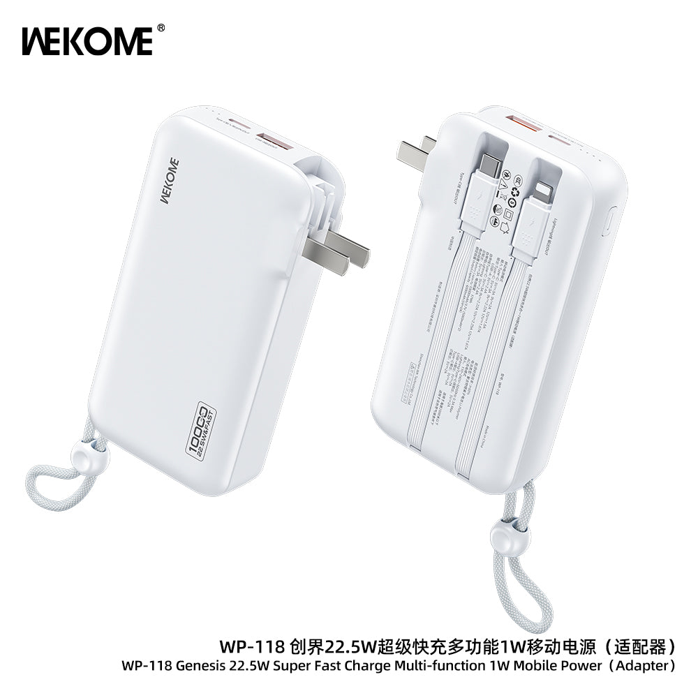 WP-118 22.5W super Fast Charge Multi-function Mobile Power (10000mAh)