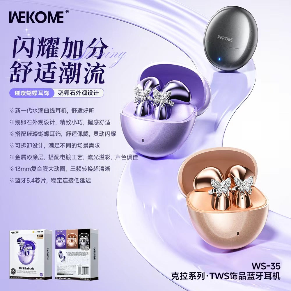 WS-35 TWS Earring Wireless Earbuds